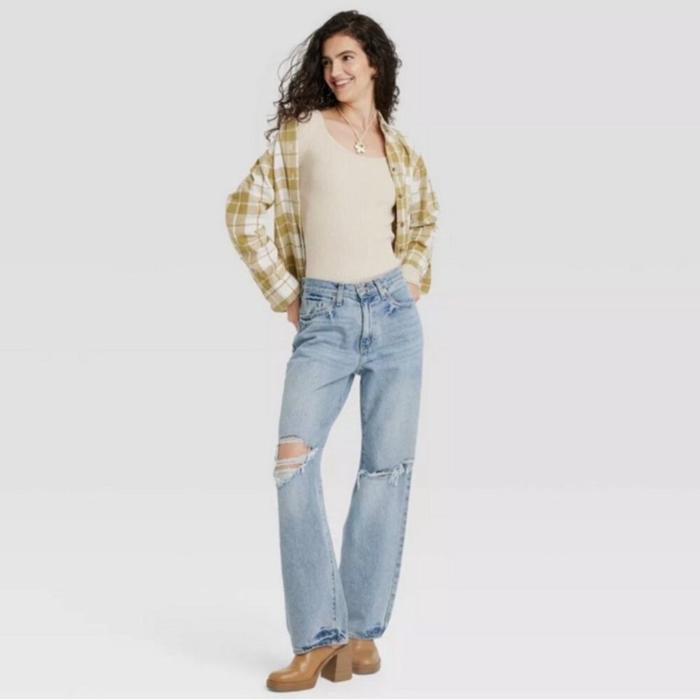 Universal Thread Light Wash Blue Denim Jeans - 90s Baggy Wide